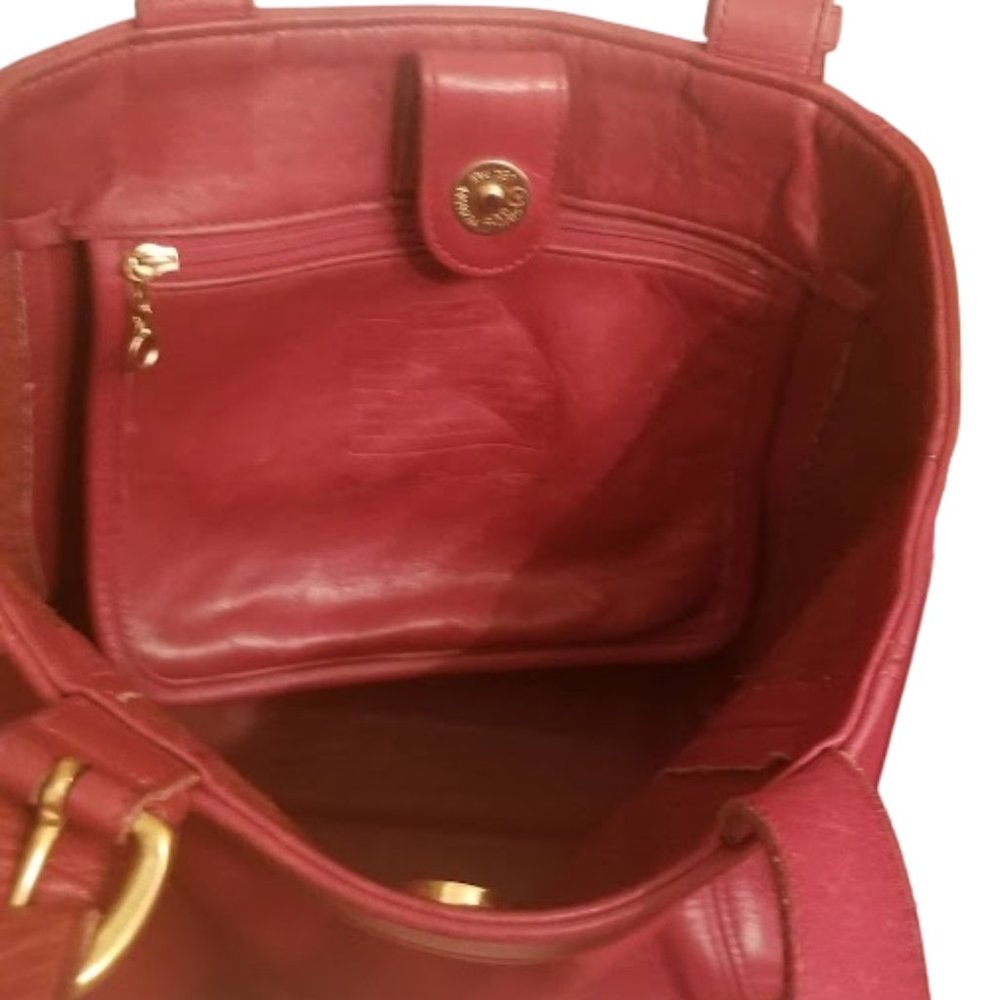 πEUCπ | Gorgeous π₯π΄π₯RARE Redπ₯π΄π₯ | Vintage Coach 4157 Bag | Waverly Tote - Picture 5 of 16